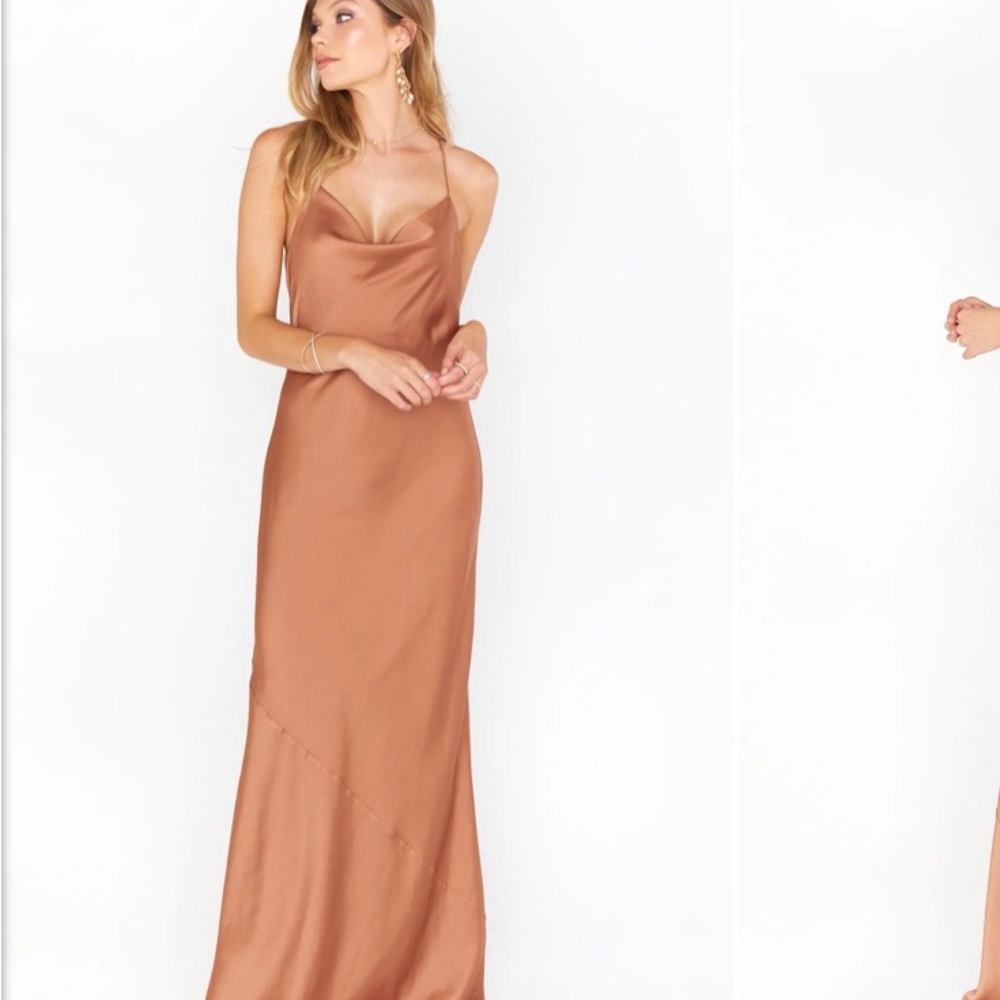 Tuscany Maxi Slip Dress ~ Copper Luxe Satin ×s